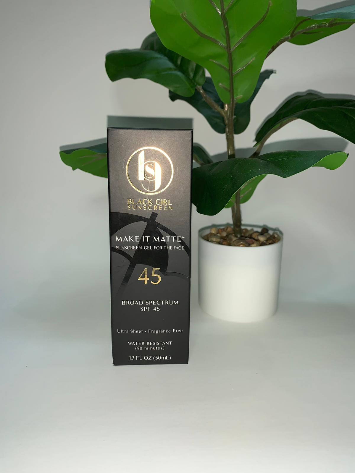 Black girl sunscreen